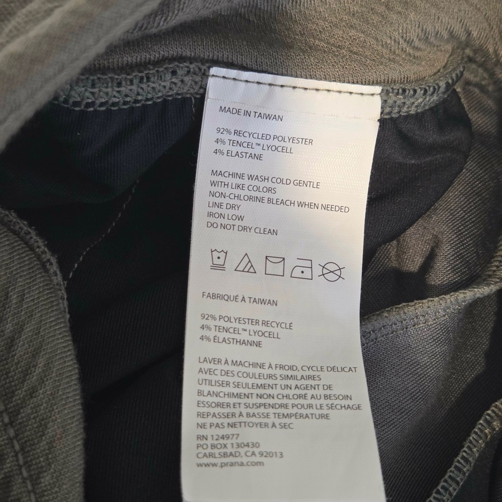 PrAna Sunrise Jogger Pants Rye Green Womens XS Textured Knit Drawstring 1963871 - Picture 8 of 11